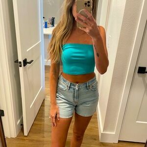 Turquoise Tube Top